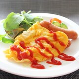 レンジで1分半♪ふわとろクリームチーズオムレツ★